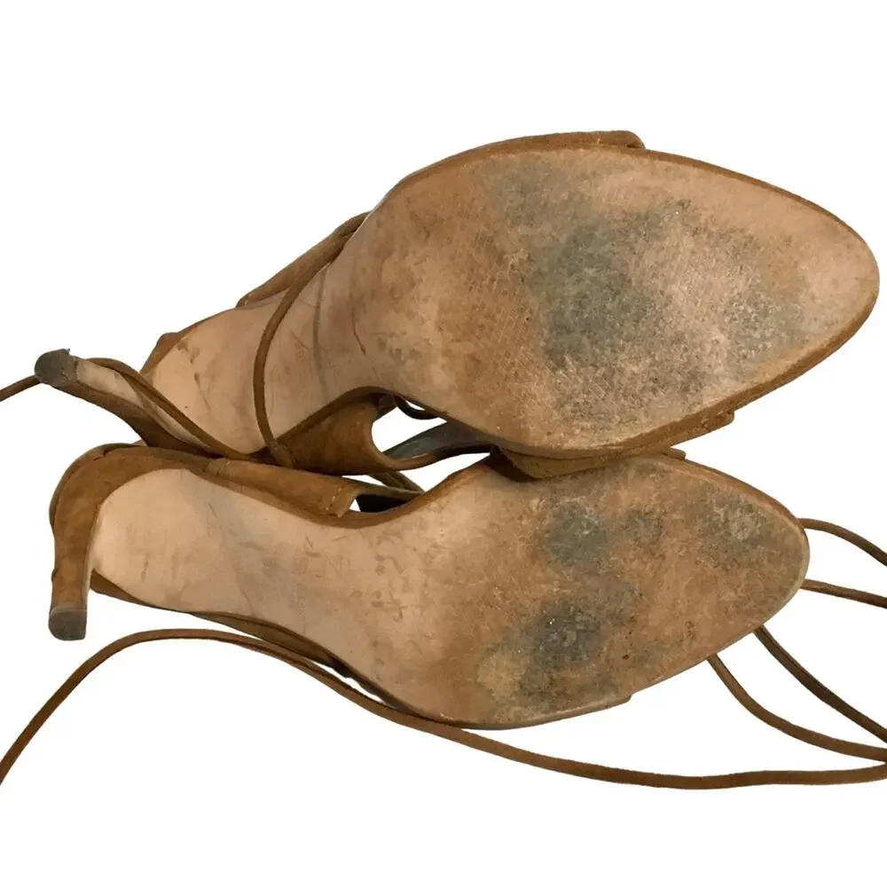 ZARA WRAP AROUND LEATHER SANDAL